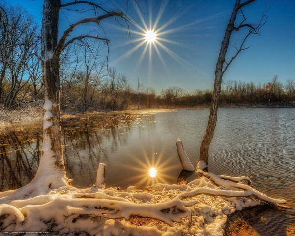 апрельский пейзаж