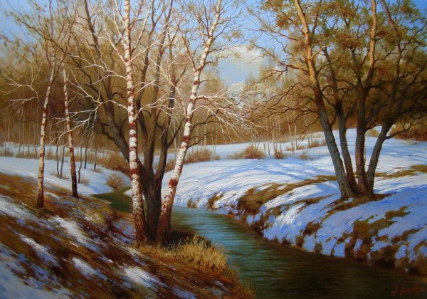 станислав брусилов весенний пейзаж художник