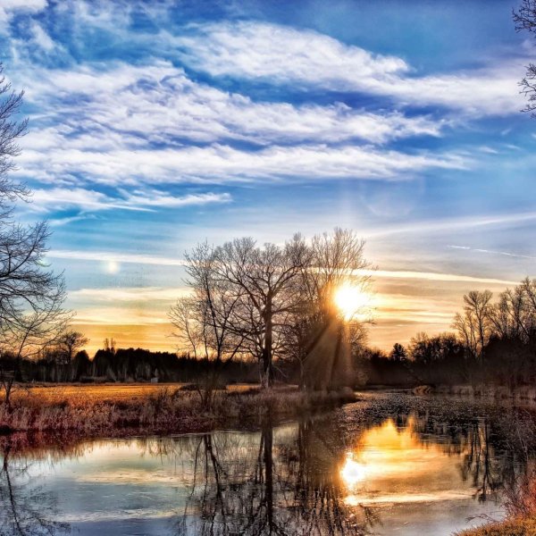 весенний закат