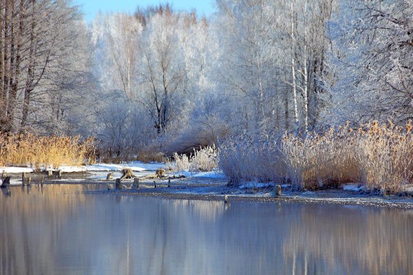 река зима