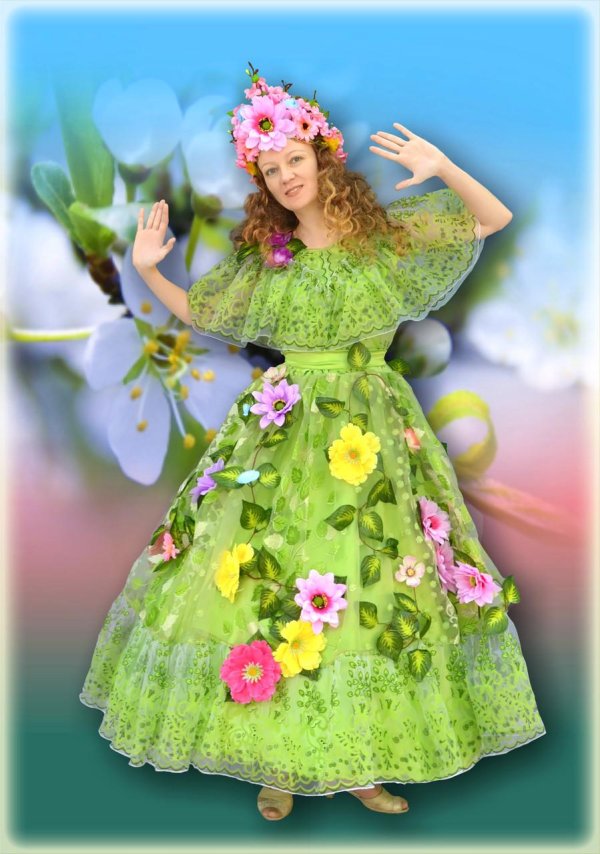 костюм цветка