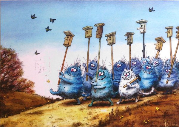 голубые коты ирины зенюк