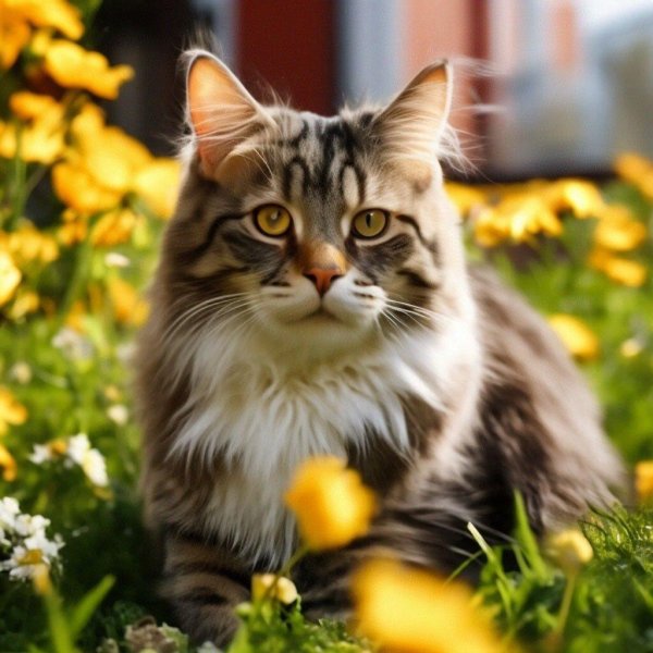 красивое кот