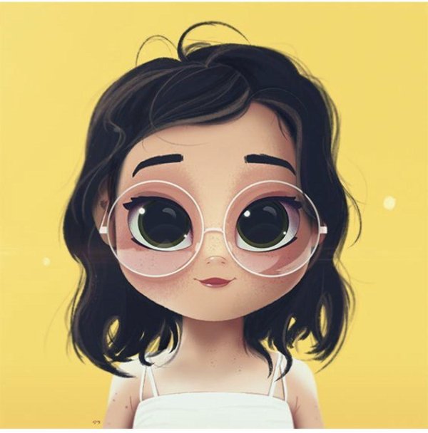 девочка мультяшная