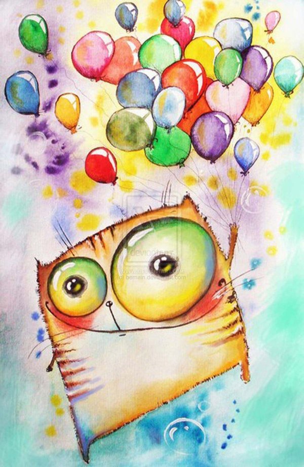 веселая акварель