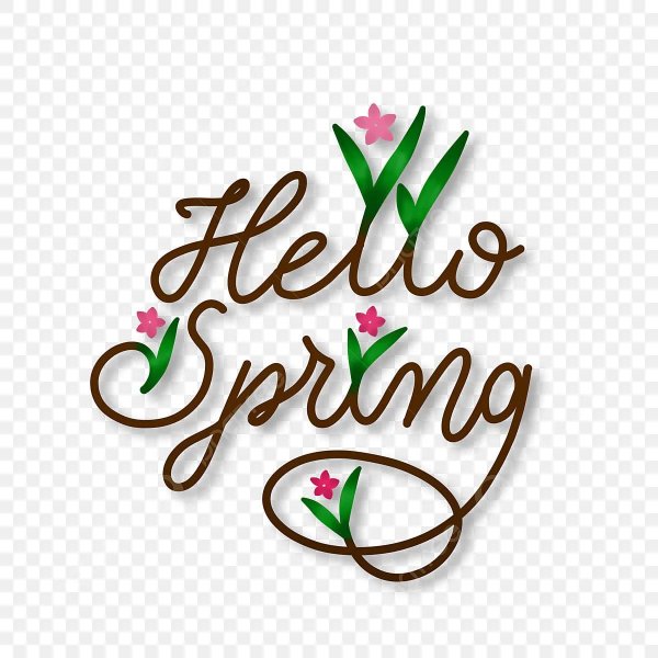 весенние надписи