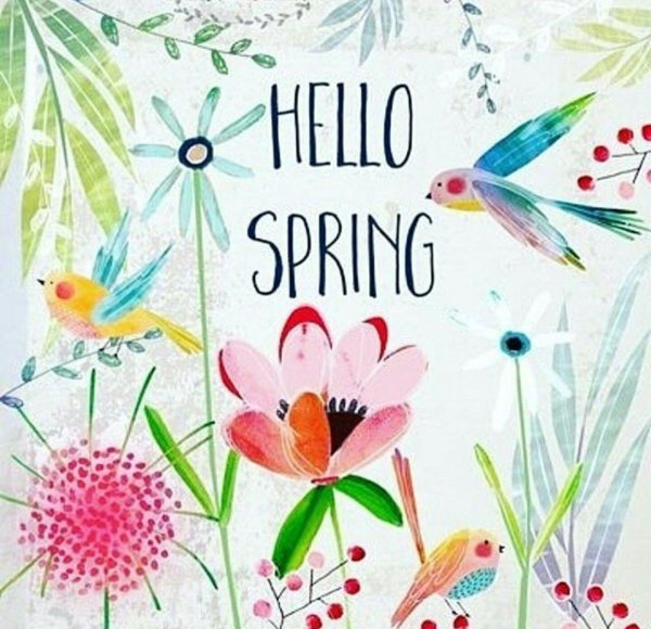 весенний плакат