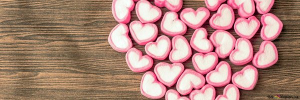 розовое сердце