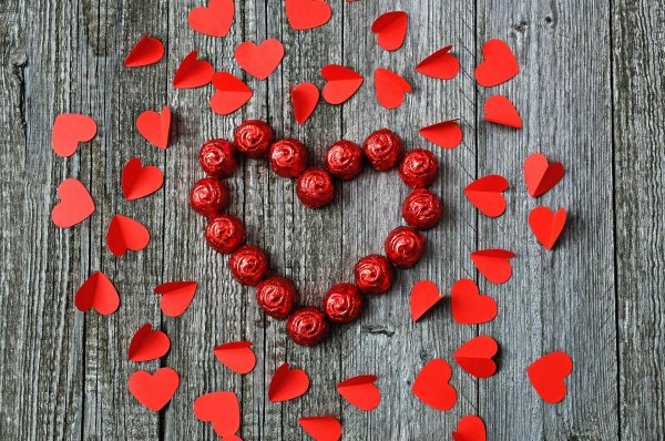 куча сердечек