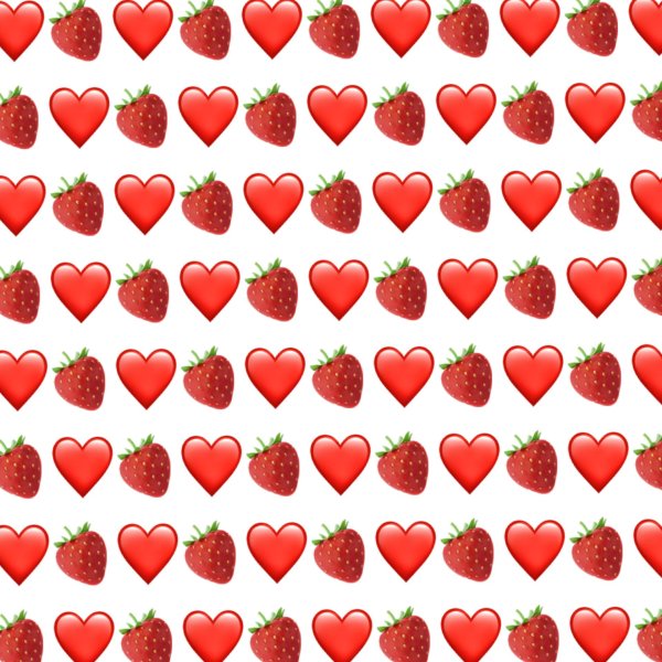 много маленьких сердечек