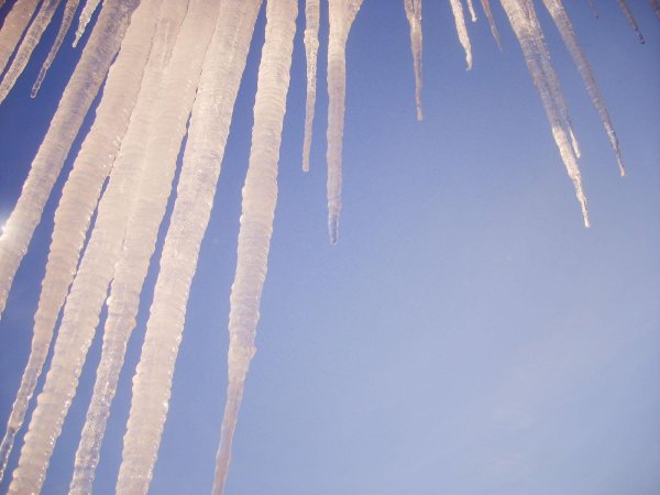 длинные сосульки