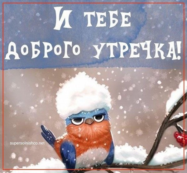 доброго утра снежного