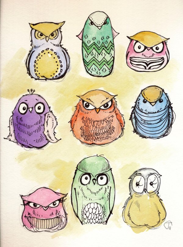 стилизация совы