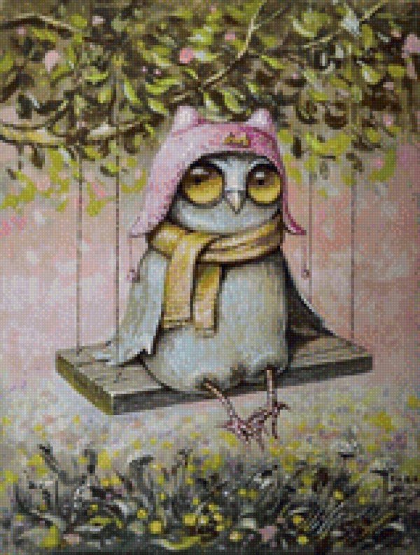 смешной совенок