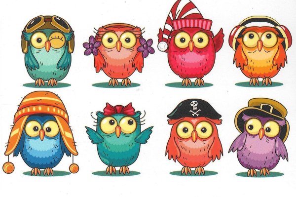 стикеры совушки