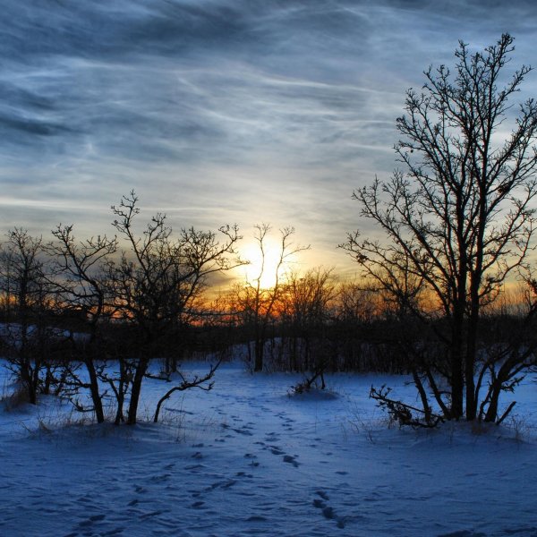 зимние закаты