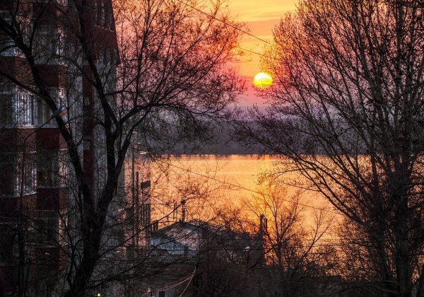 закат осень