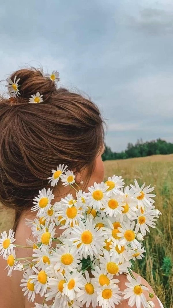 прическа ромашка для девочек