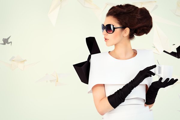 стильная девушка