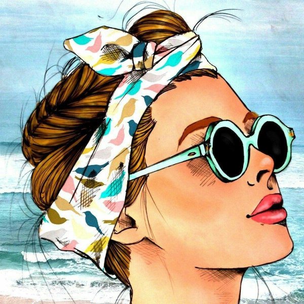 девушка иллюстрация