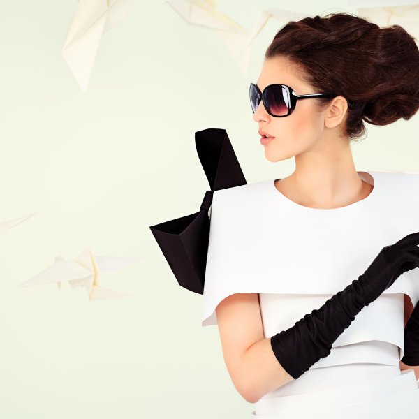 стильная девушка