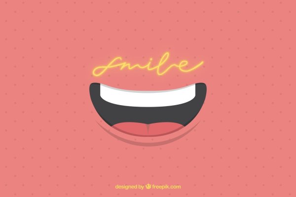 улыбающийся рот