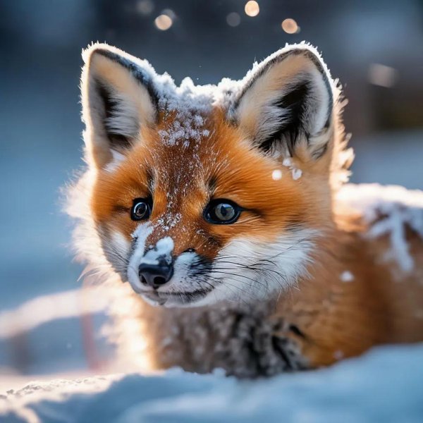 маленькие лисята