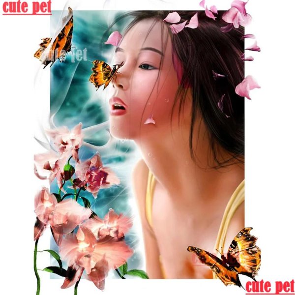 женщина бабочка