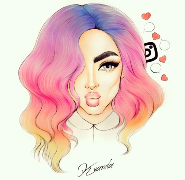 рисунок девушек