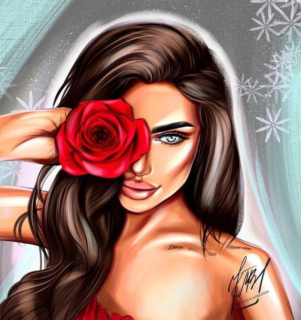 иллюстрации девушек