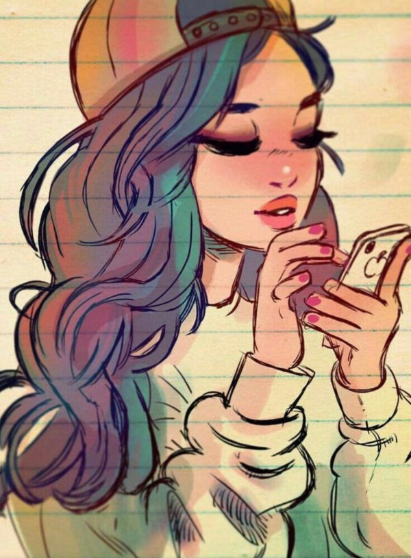 классные рисунки девушек