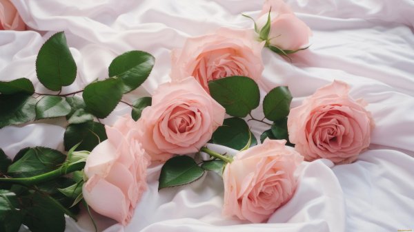 розы на постели