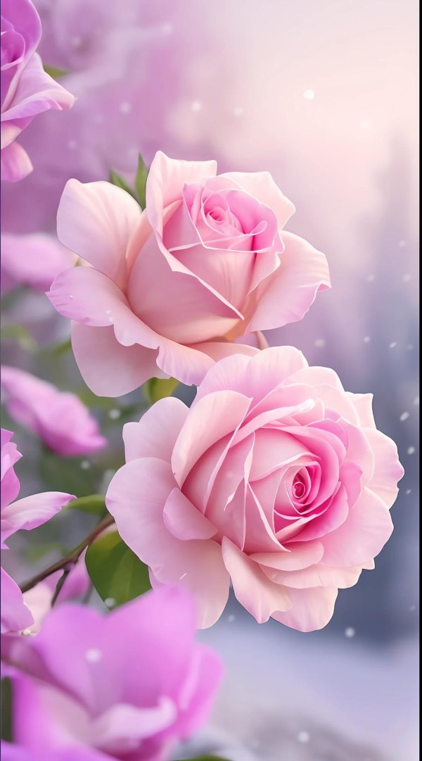 красивые розовые розы