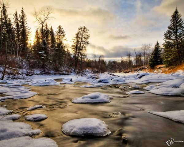 красивые зимние пейзажи