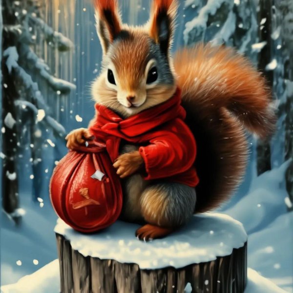 новогодние белочки