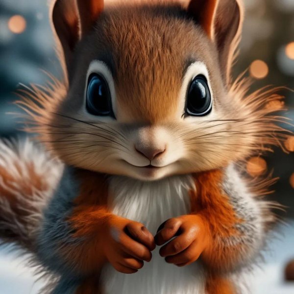 мультяшная белочка