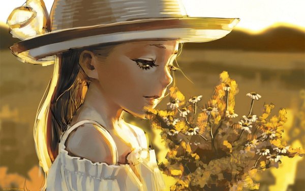 красивая аниме девушка