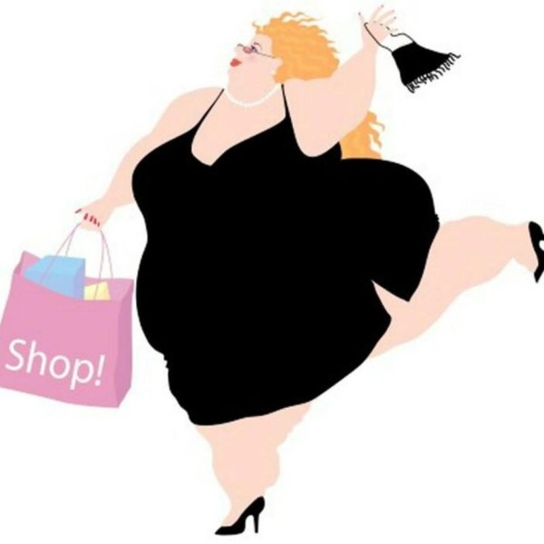 толстушка рисунок