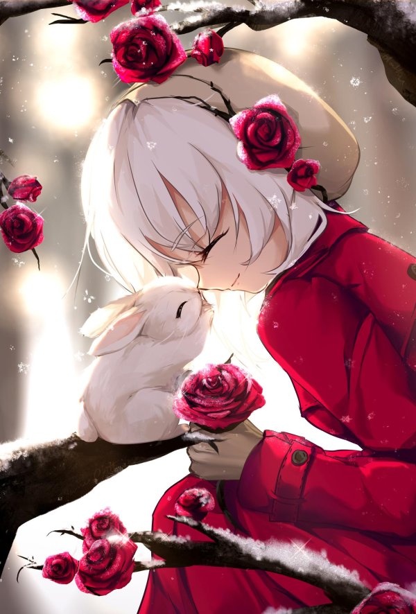 девушка кролик