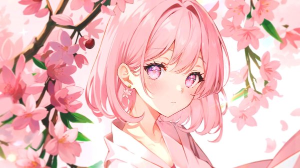 розовая аниме