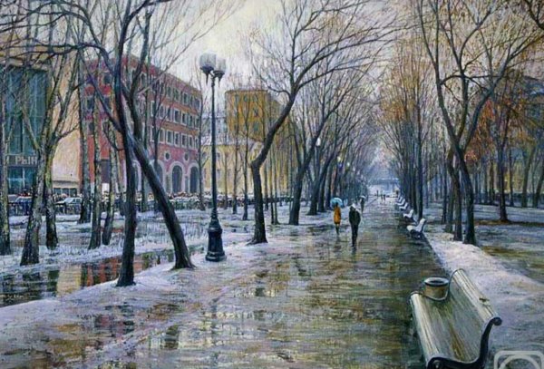 патриаршие пруды картина живопись