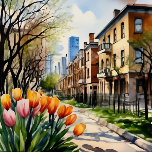 городские пейзажи