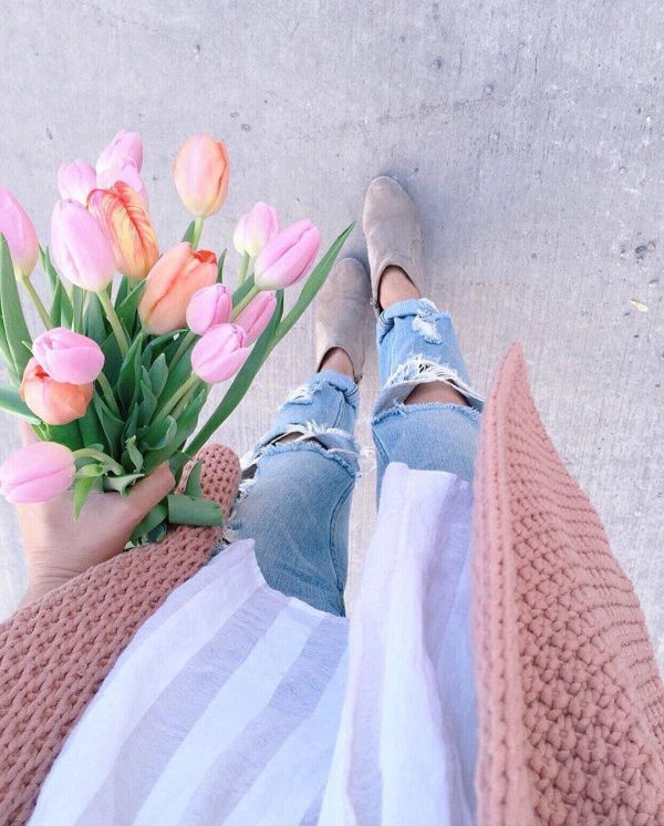 фотосессия с тюльпанами