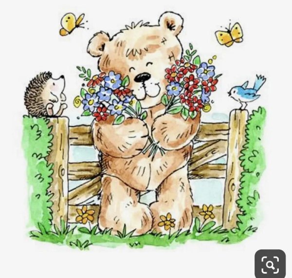 медведи рисунки