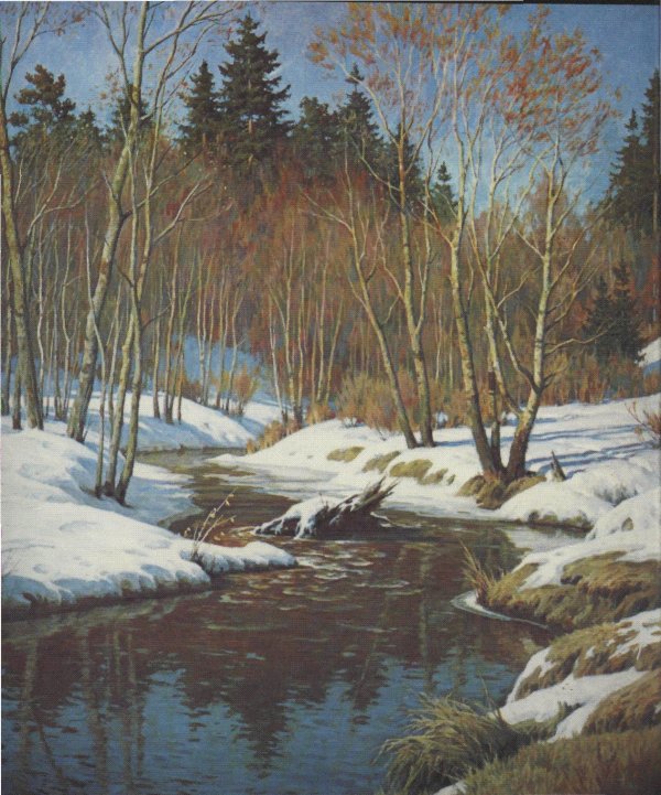 картина левитана проталины