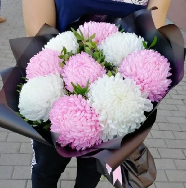 хризантема шаровидная одноголовая