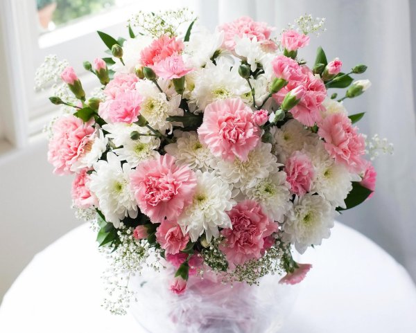 нежные букеты цветов