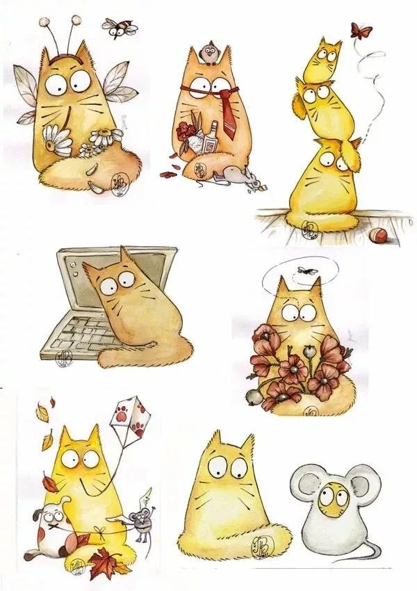 декупажная карта коты