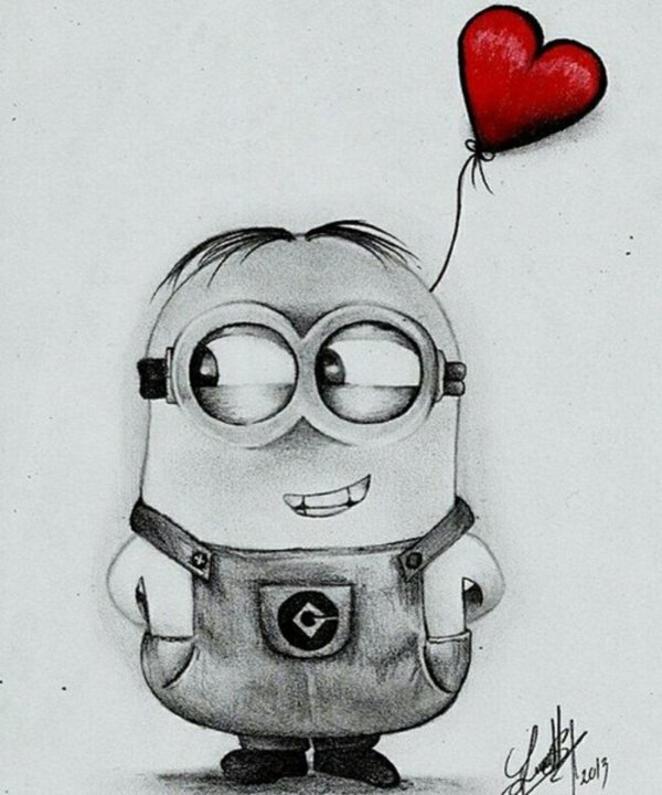 рисунок миньон