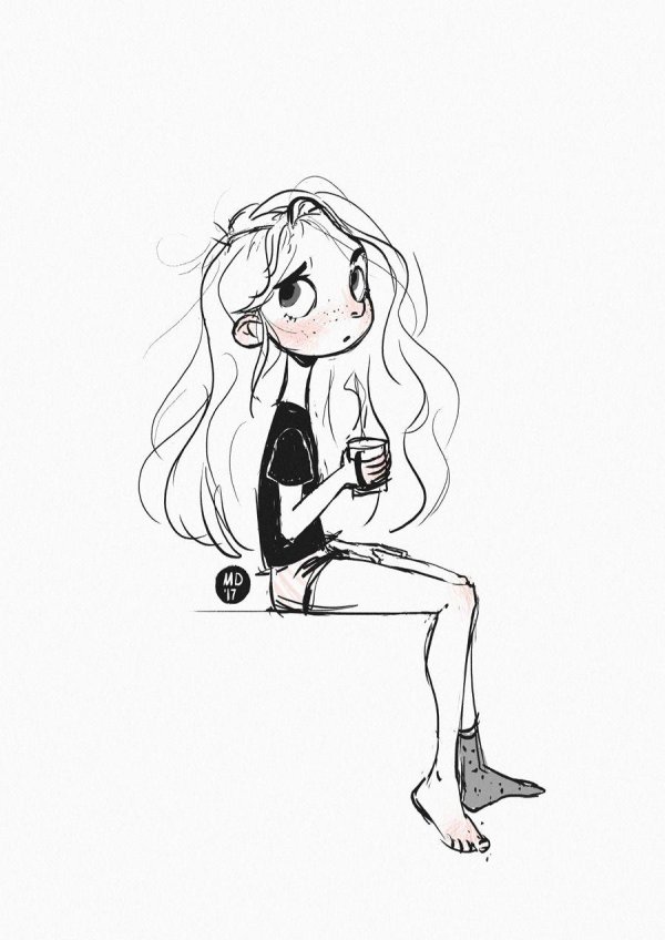 девушка иллюстрация